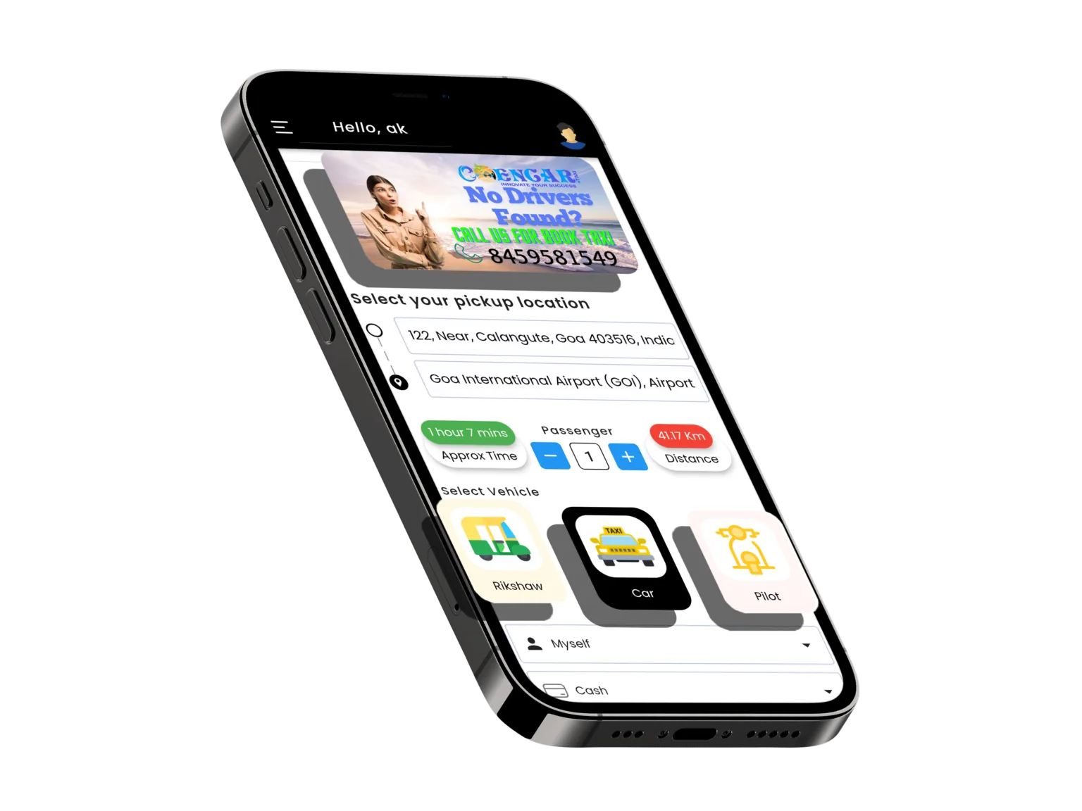 Goa Taxi App